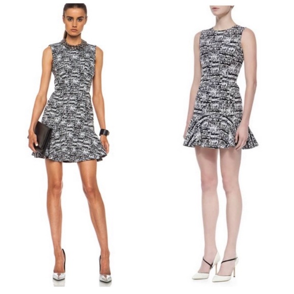 Diane Von Furstenberg Jaelyn Black and White Mini sleeveless dress - Picture 2 of 7